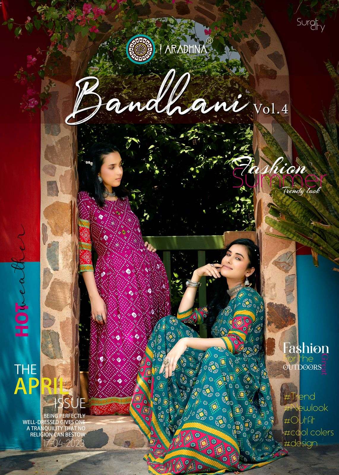 Aradhana Buy Bandhani Vol 4 Online Wholesaler Latest Collection Kurta Set